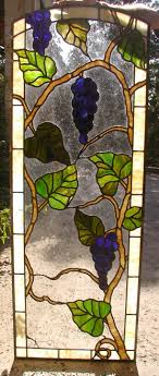 Leaded Stained Glass G Door Panel