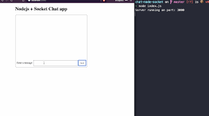 build a chat app with node js and socket io