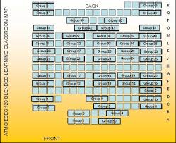 Seating Chart For Face To Face Portion Of The Class
