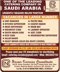 catering company jobs in saudi arabia