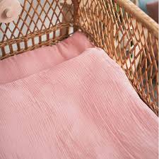 pink muslin baby bedding i cot and cot