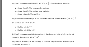 solved q1 let x be a random variable