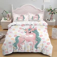 kids girl nordic bed cover