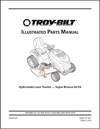lawn mower parts manual fits troy bilt