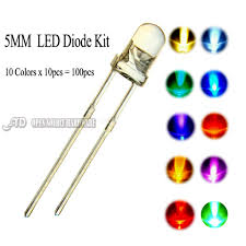 Us 3 99 5 Off 100pcs 10 Colors X 10pcs 5mm Led Diode 3v 5 Mm Assorted Kit Warm White Green Red Blue Uv Ultra Bright Diy Light Emitting Diode In