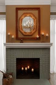 painted brick fireplace makeover how