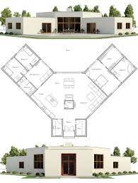 30 V shaped house ideas | house floor plans, house plans, floor plans gambar png