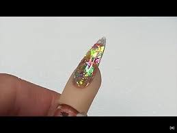 unicorn nail art iridescent mylar
