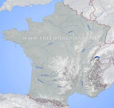 Here you will find the map of population density of france, the map of cities of france and finally the detailed classification of the 5 main french areas: France Physical Map