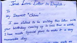 love letter in english love letter for