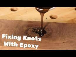 fixing knots and voids with epoxy you