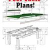 Here's an intense pool table plan for the woodworking gurus. 1