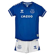 To shop for the new everton kit: Everton Home Kids Football Kit 20 21 Soccerlord