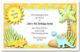 Dinosaur Invitation Template Invitation Cards