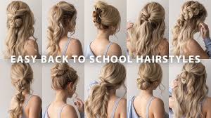 10 easy back to hairstyles