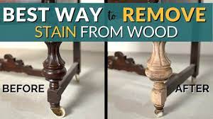 how to remove stain from wood furniture