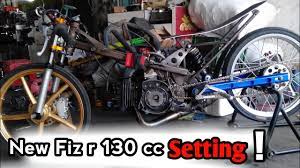 new yamaha fiz r 130 cc setting drag