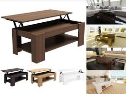Shop structube's lift top coffee tables and coffee tables with storage. Caspian Modern Lift Up Top Coffee Table With Storage Espresso Oak Walnut White Ebay