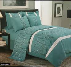 Teal Fl Embroidered Soft Touch