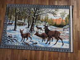 vtg wildlife scene elk tapestry wall