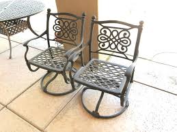 Sold 2 Patio Wrought Iron Style