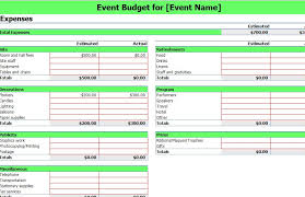 Event Budgeting Excel Template Excel Template Event Budgeting