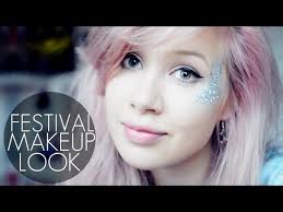 fun festival glitter makeup tutorial