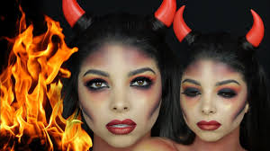 devil halloween makeup tutorial step