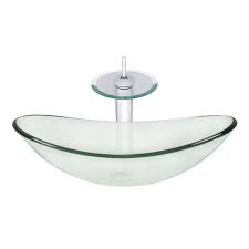 novatto chiaro glass vessel bathroom