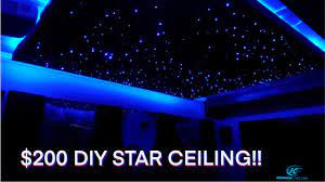 diy fiber optic star ceiling for less