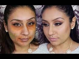 orange green eyeshadow makeup