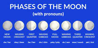 Pronoun for moon
