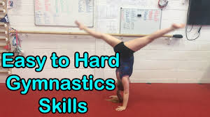 easy to hard gymnastics skills