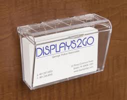 Business card boxes showing 4 items in 2 groups: Outdoor Business Card Holder Fits Up To 60 Cards