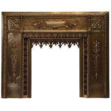 Antique French Bronze And Brass Fire
