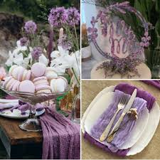 lilac and purple wedding elegant