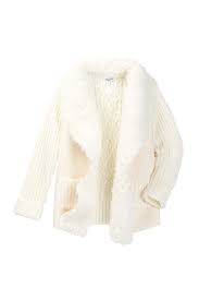 Splendid Faux Fur Sweater Jacket Little Girls Nordstrom Rack