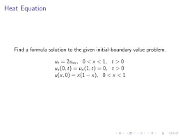 Heat Equation Using Fourier Cosine Series