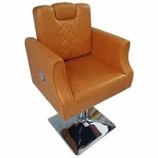 brown hair salon chair with footrest