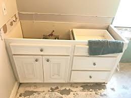 Then rinse twice with fresh water and sponge and allow time to thoroughly dry. Blue Diy Chalk Paint Bathroom Vanity Makeover Abbotts At Home