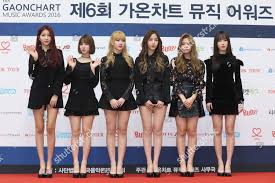Members Girl Group Gfriend Attend Gaon Chart Editorial Stock