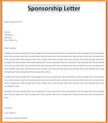 Sample Event Sponsorship Proposal Letter Sponsor Example