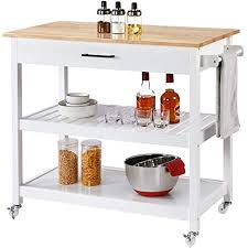 Stainless steel kitchen island trolley ukg ultipro. Amazon Com Liberty Off White Kitchen Cart With Stainless Steel Top By Home Styles Kitchen Islands Carts