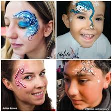 festive christmas face painting designs