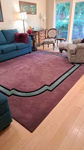 custom purple and green area rug
