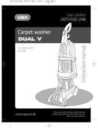 vax dual v 124 instruction manual pdf