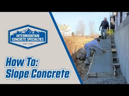 How To Slope Concrete Properly