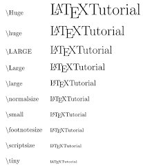 latex font size latex tutorial com