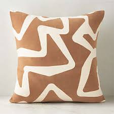 modern black and white pillows cb2