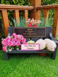 Memorial Dedication Bench Planter